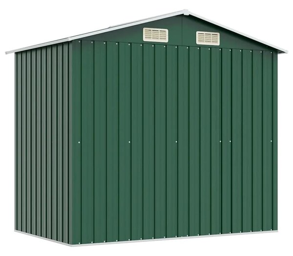 Vrtna kućica za pohranu zelena metalna 204 x 132 x 186 cm - Zelena 1 Zelena