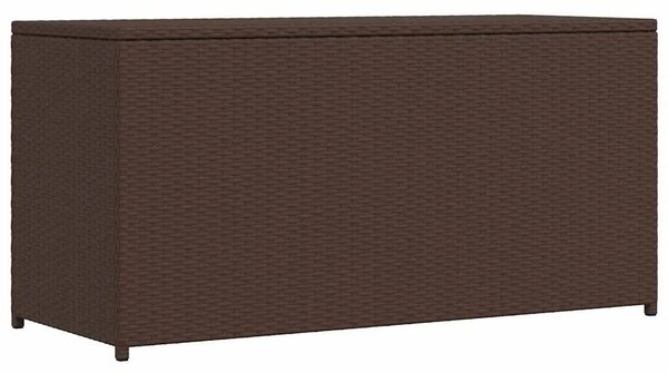 Vrtna kutija za pohranu od poliratana smeđa 120 x 50 x 60 cm - Smeđa Smeđa