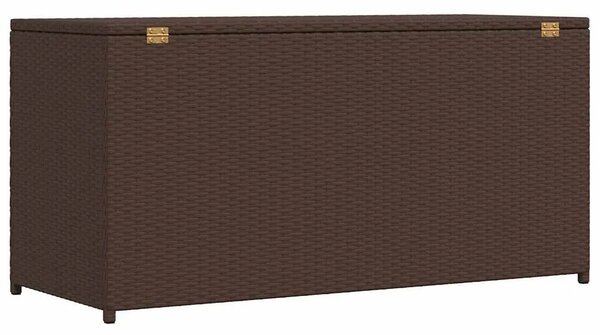 Vrtna kutija za pohranu od poliratana smeđa 120 x 50 x 60 cm - Smeđa Smeđa