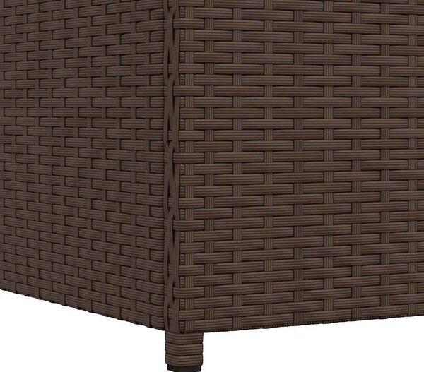 Vrtna kutija za pohranu od poliratana smeđa 120 x 50 x 60 cm - Smeđa Smeđa