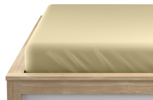 Jersey plahta EXCLUSIVE krem 90 x 200 cm
