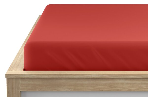 Jersey plahta crvena 90 x 200 cm
