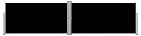 Uvlačiva bočna tenda 160 x 600 cm crna - Crna 160 x 600 cm