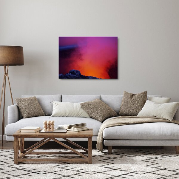Staklena slika - vulkan (70x50 cm)