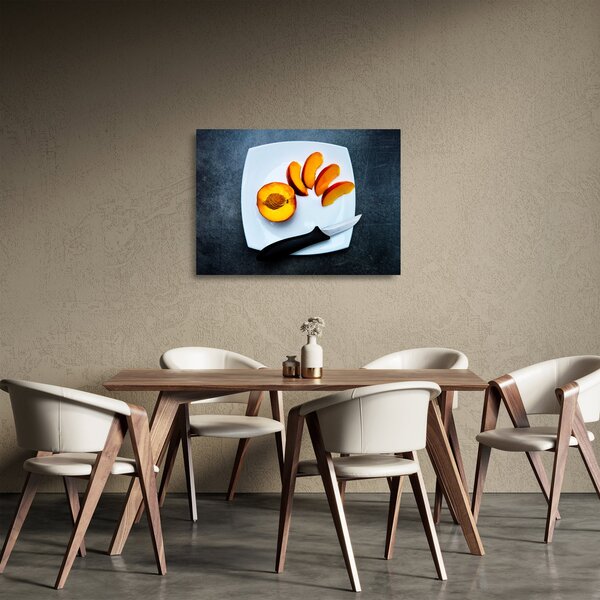 Staklena slika breskve (70x50 cm)