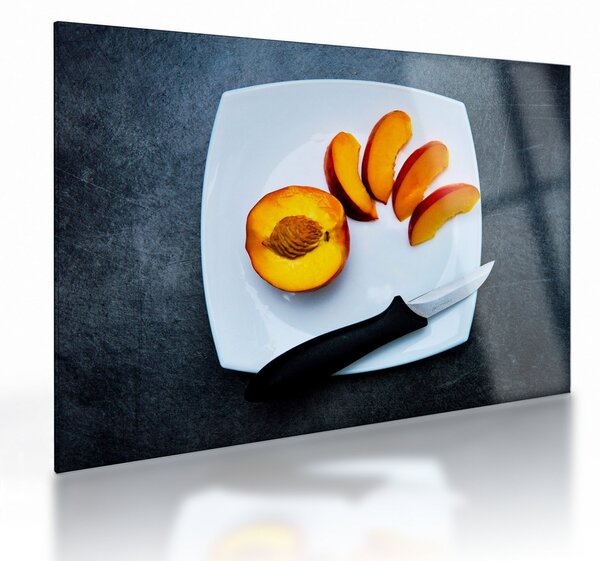 Staklena slika breskve (70x50 cm)