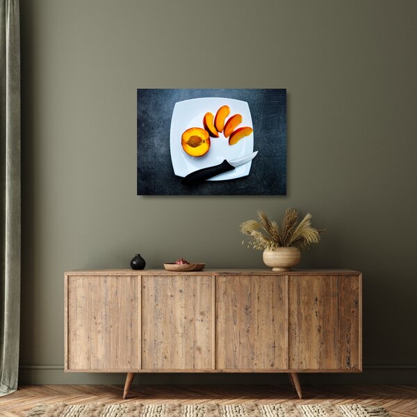Staklena slika breskve (70x50 cm)