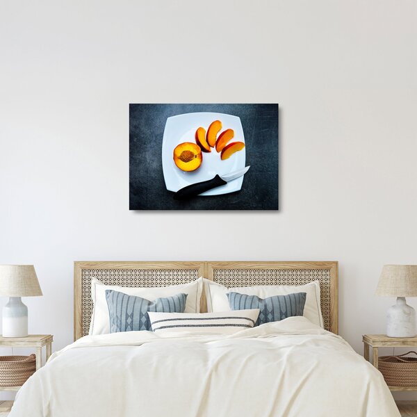 Staklena slika breskve (70x50 cm)