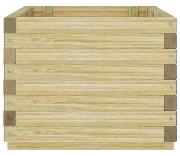 Povišena gredica 100 x 50 x 40 cm drvena pravokutna - Bež 100 x 50 x 40 cm 1 Bež