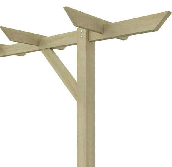 Vrtna pergola 205 x 40 x 203 cm drvena - 200 x 40 x 205 cm 1 200 x 40 x 205 cm