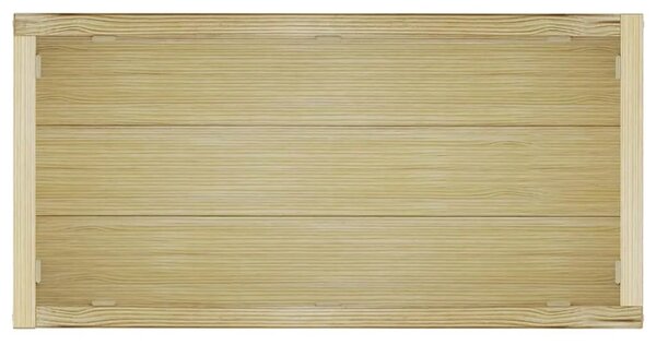 Povišena gredica 100 x 50 x 40 cm drvena pravokutna - Bež 100 x 50 x 40 cm 1 Bež
