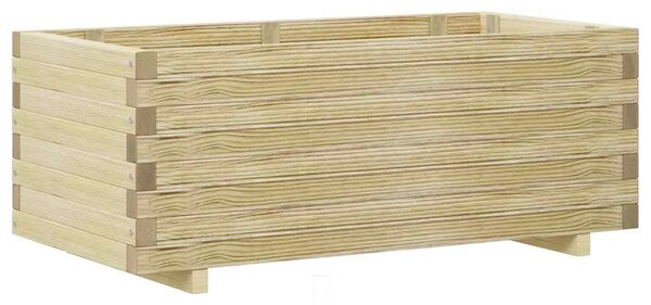 Povišena gredica 100 x 50 x 40 cm drvena pravokutna - Bež 100 x 50 x 40 cm 1 Bež