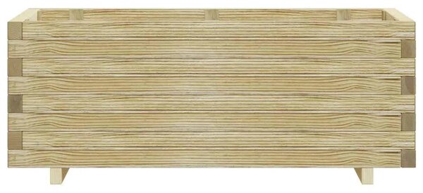 Povišena gredica 100 x 50 x 40 cm drvena pravokutna - Bež 100 x 50 x 40 cm 1 Bež