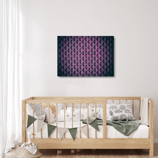 Staklena slika ljubičaste teksture (70x50 cm)