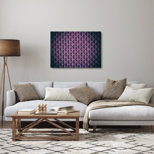 Staklena slika ljubičaste teksture (70x50 cm)
