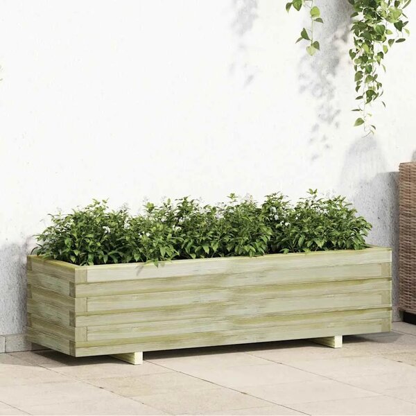 Sadilica 120 x 40 x 30 cm drvena pravokutna - Zelena 120 x 40 x 30 cm 1 Zelena