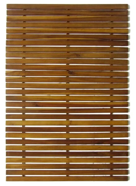 Kupaonski otirač od bagremovog drveta 80 x 50 cm - Smeđa 80 x 50 cm 1 80 x 50 cm