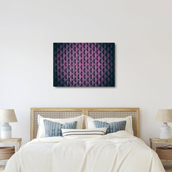 Staklena slika ljubičaste teksture (70x50 cm)