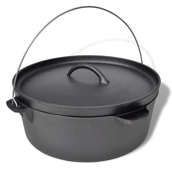 Lonac za kuhanje na otvorenom 11 3 L s dodatnim priborom - Crna 11.3 l 11.3 l