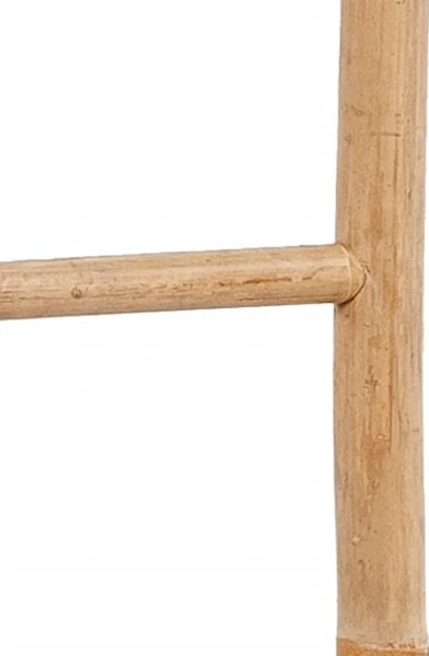Stalak za ručnike od bambusa sa 6 razina - Smeđa 190 cm 190 cm Smeđa