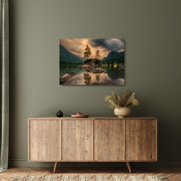 Lijepa staklena slika krajolika (70x50 cm)