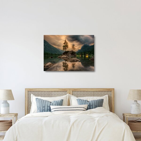 Lijepa staklena slika krajolika (70x50 cm)