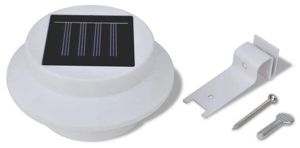 Set vanjskih solarnih svjetiljki 6 kom svjetlo za ogradu/oluke bijeli - Bijela 6 1 Bijela