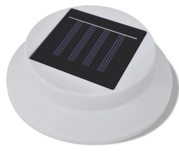 Set vanjskih solarnih svjetiljki 6 kom svjetlo za ogradu/oluke bijeli - Bijela 6 1 Bijela
