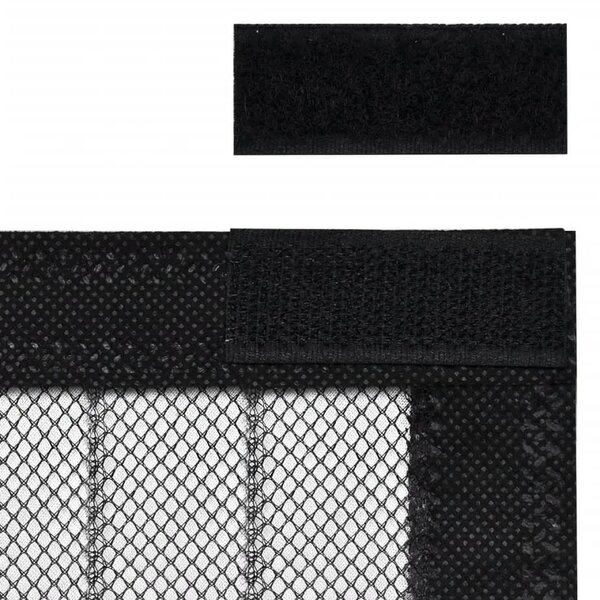 Mreža za komarce - Mreža protiv insekata magnetom 2 kom 210 x 100 cm Crna - 210 x 100 cm 210 x 100 cm