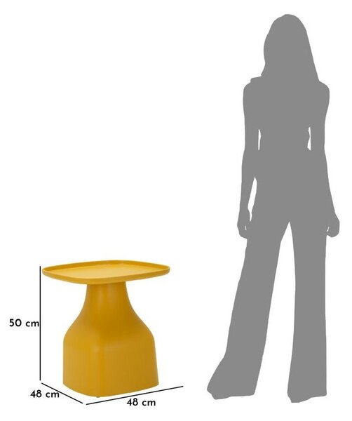 Plastični okrugao pomoćni stol ø 48 cm Gea – Mauro Ferretti