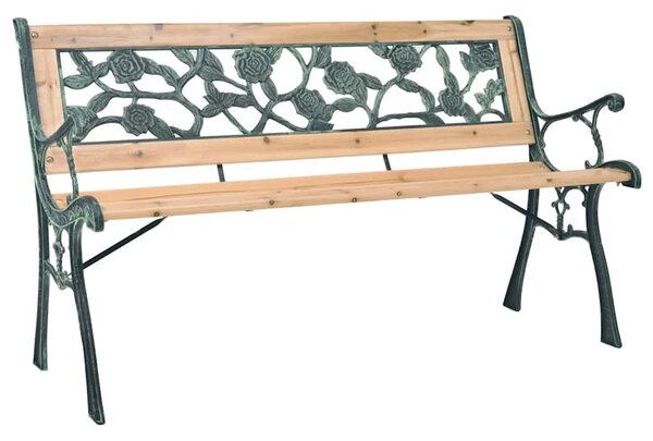 Vrtna klupa 122 cm drvena - 122 cm 1 Ruže 1