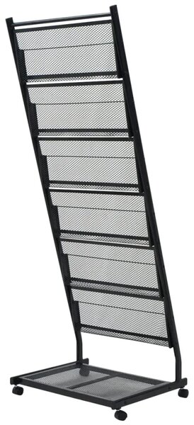 Stalak za Časopise 47 5x43x133 cm crna A4