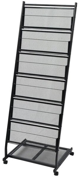 Stalak za Časopise 47 5x43x133 cm crna A4