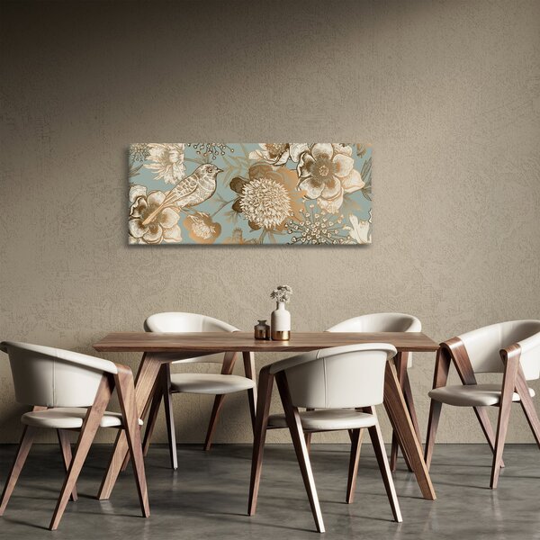 Slika zlatih rož (120x50 cm)