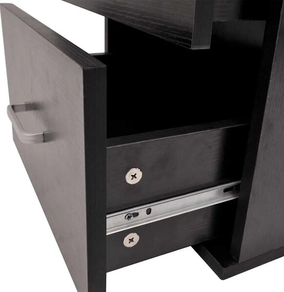7-Dijelni Set Namještaja za Kupaonicu sa Lavabo - Umivaonikom Crni - Crna 150 x 45 x 45 cm 7 1