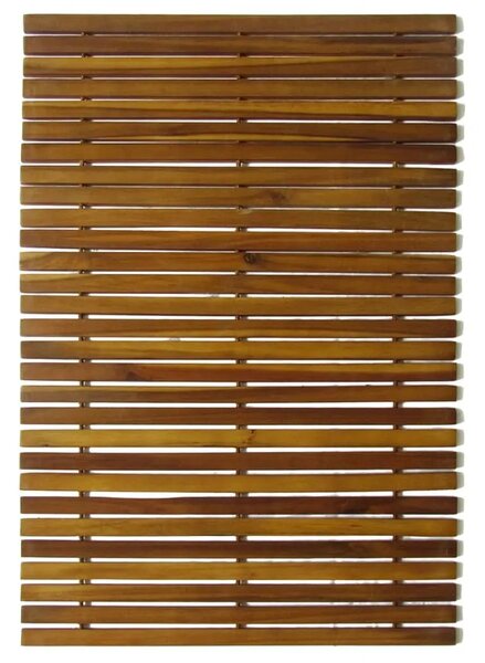 Kupaonski otirač od bagremovog drveta 2 kom 80 x 50 cm - Smeđa 80 x 50 cm 2 80 x 50 cm