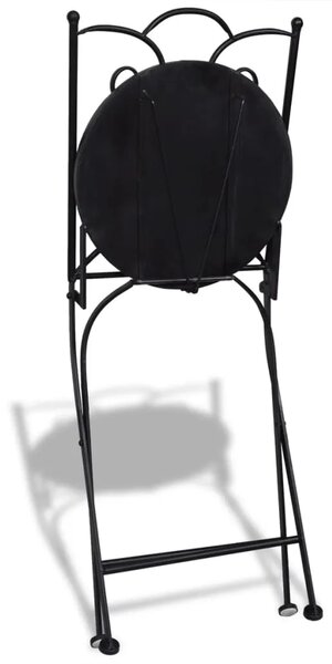 3-dijelni bistro set s keramičkim pločicama boje cigle - Terakota Okruglo 3 Terakota