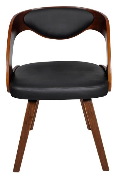 Blagovaonske stolice od umjetne kože 6 kom smeđe - black and dark brown 6 black and dark brown 6