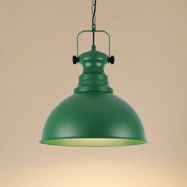 Opviq Kure viseća lampa, zelena, Ø 31 cm, metal, E27, prigušiva, Zelena, Dnevni boravak/blagovaonica, Metal