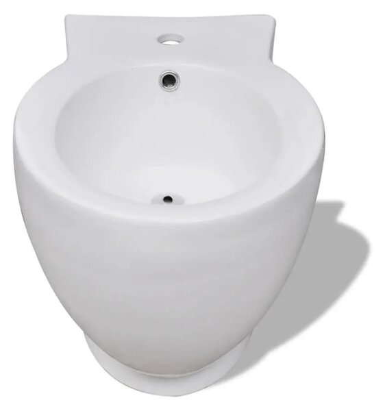 Set toaletne školjke i bidea bijeli keramički