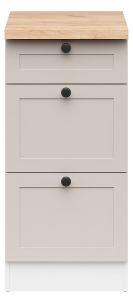 Donji kuhinjski ormarić Junona line D3S/40/82 (bijela + kašmir)