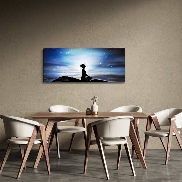 Slika meditirajoče ženske (120x50 cm)