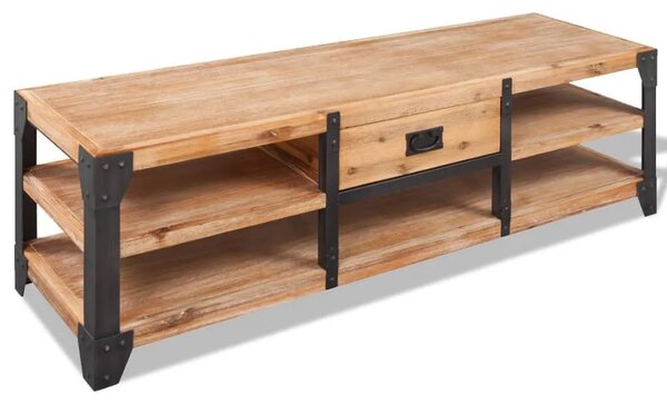 TV Stalak od Masivnog Bagremovog Drva 140x40x45 cm