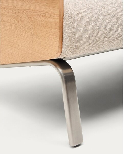 Bež sofa od šenila 165 cm Amsen – Kave Home