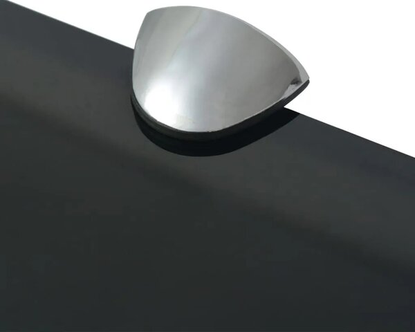 Zidna Polica Staklena 80x20 cm 8 mm - Crna 80 x 20 cm 1 1