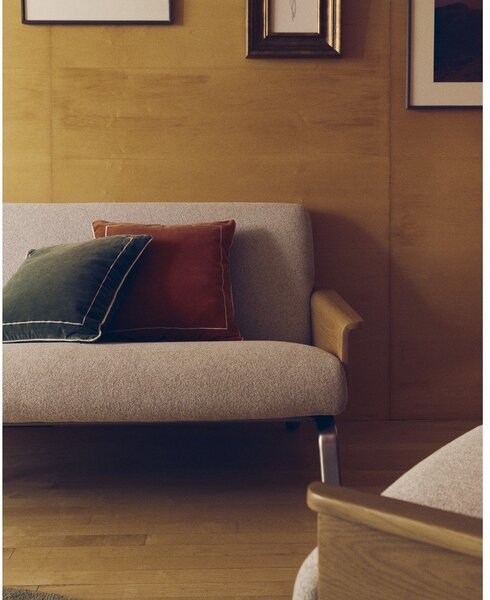 Bež sofa od šenila 165 cm Amsen – Kave Home