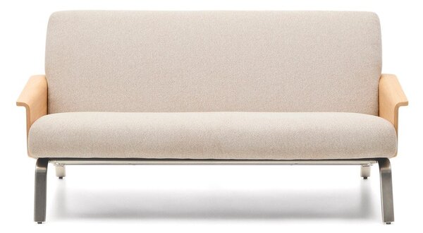 Bež sofa od šenila 165 cm Amsen – Kave Home