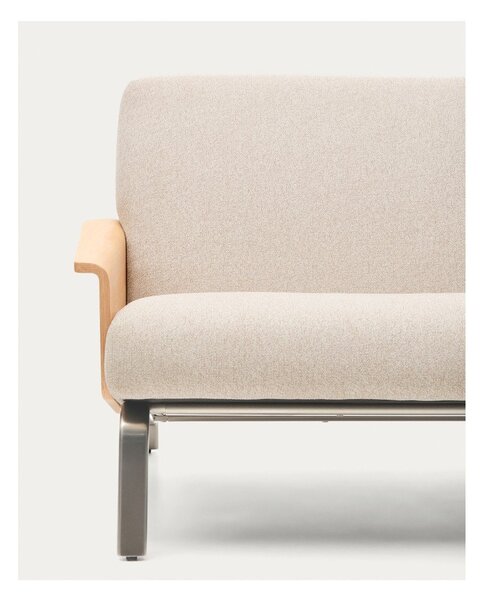 Bež sofa od šenila 165 cm Amsen – Kave Home