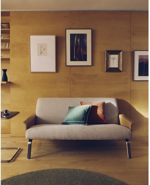 Bež sofa od šenila 165 cm Amsen – Kave Home