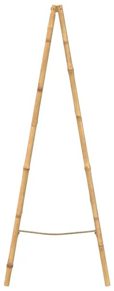 Duple Ljestve za Ručnike s Pet Šipki Bambus 50x160 cm - Smeđa 50 x 50 x 157 cm 50 x 50 x 157 cm Smeđa